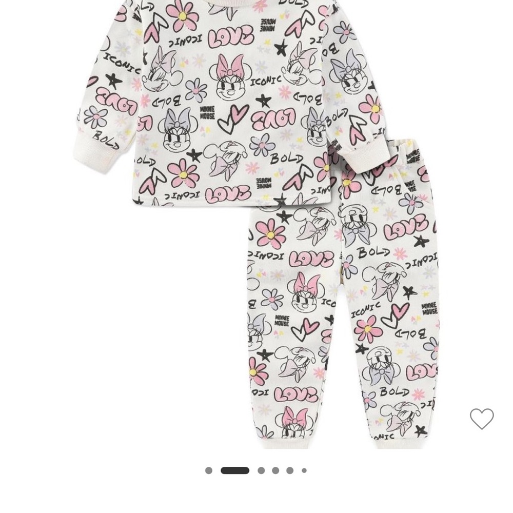 Disney Minnie Mouse Girls Crewneck and Pants Set for Toddlers Size 6 NWT
